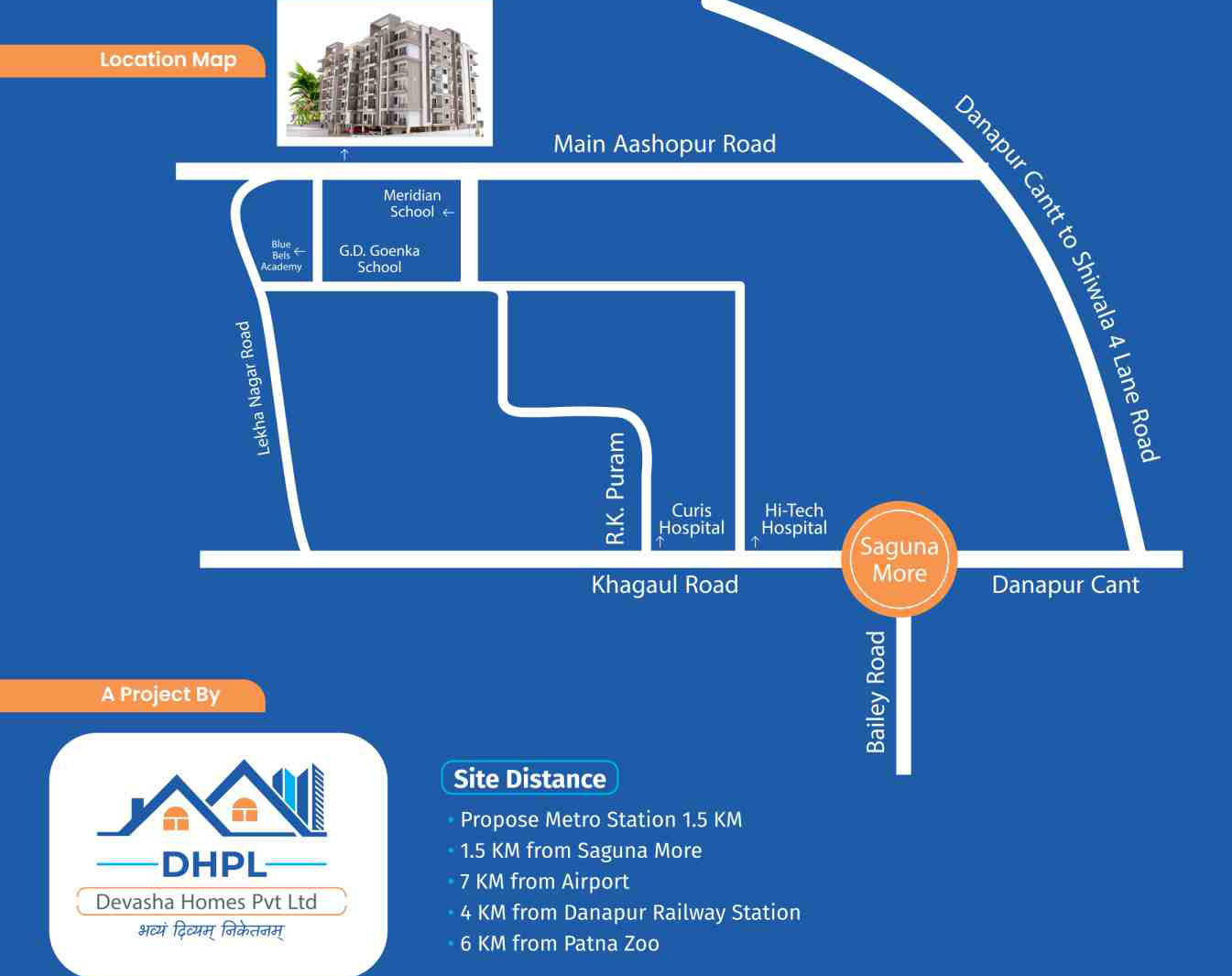 Asha Kiran Enclave Location & Connectivity Map